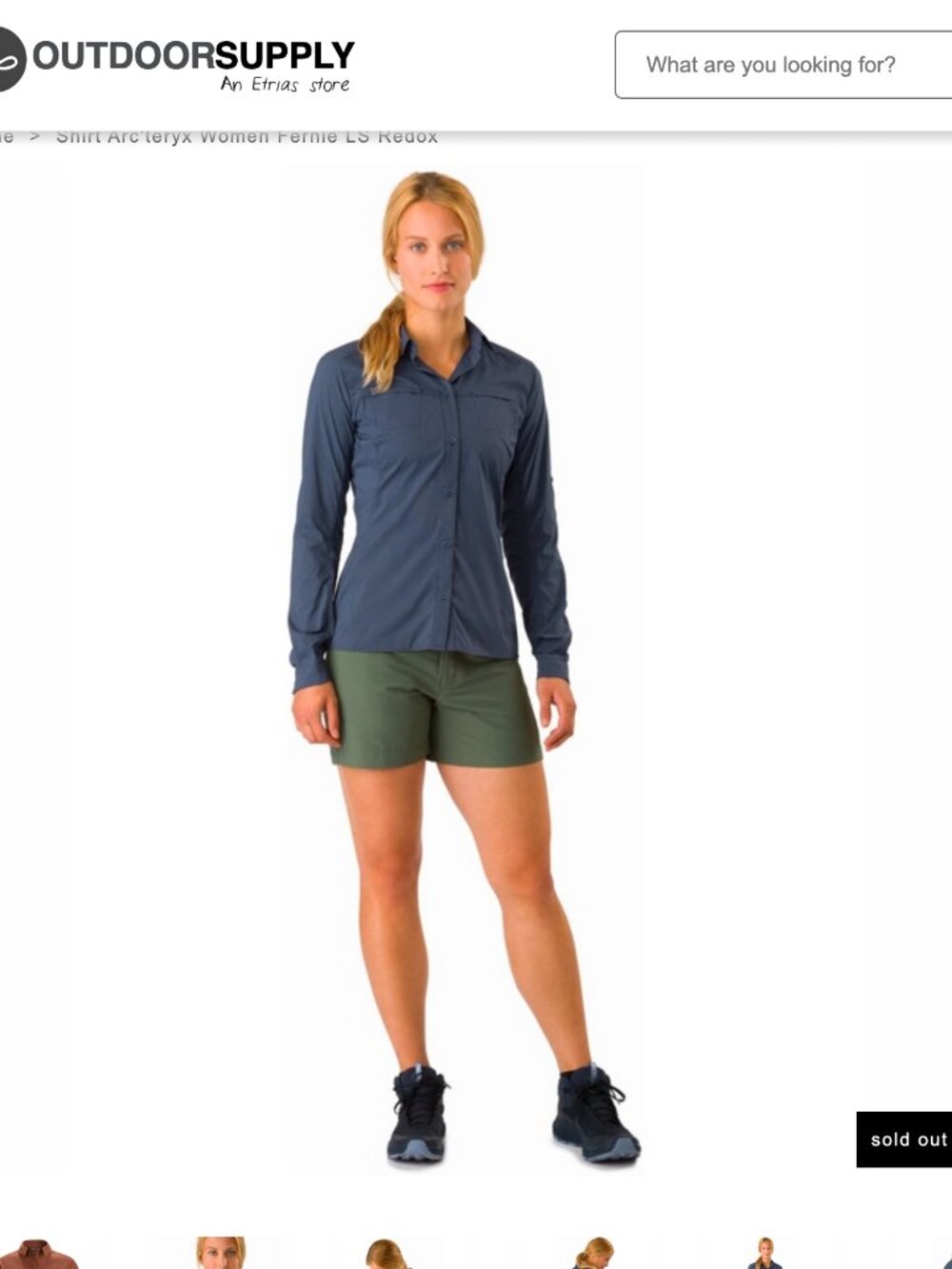 Arc'teryx Women Fernie LS Redox navy shirt S Small